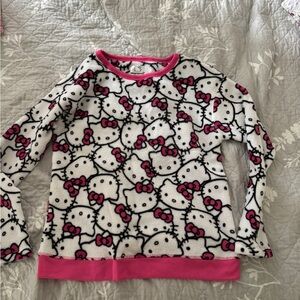 Hello Kitty Pink and White Fleece long sleeve